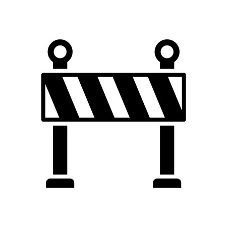 road barrier icon vector design template in white backgroundのイラスト素材