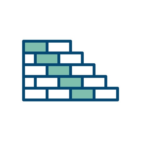 bricks icon vector design template in white backgroundのイラスト素材