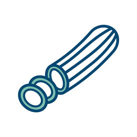 cucumber icon vector design template in white backgroundのイラスト素材