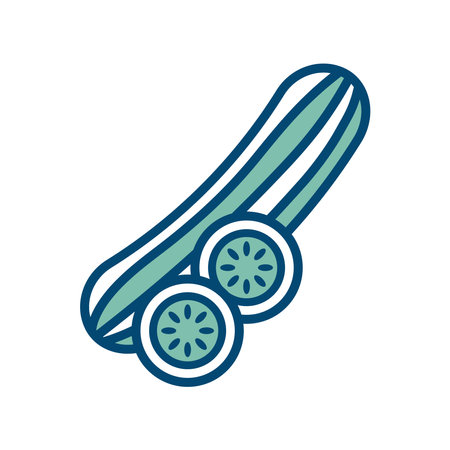 cucumber icon vector design template in white backgroundのイラスト素材