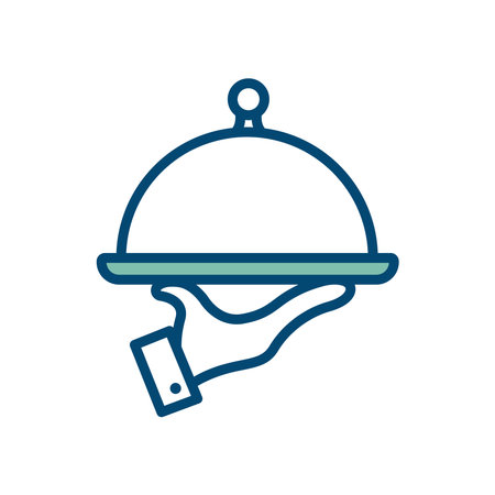 food tray icon vector design template in white backgroundのイラスト素材