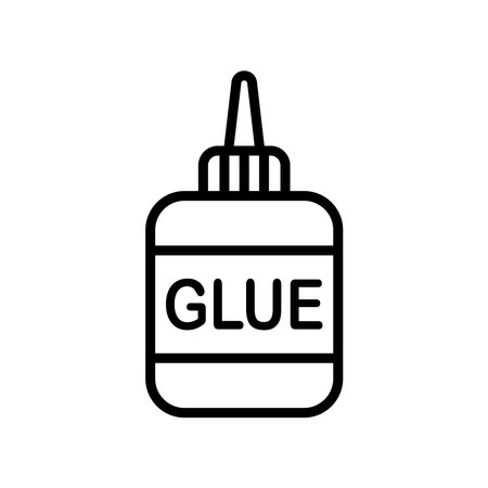 glue icon vector design template in white backgroundのイラスト素材