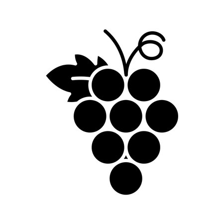 grape icon vector design template in white backgroundのイラスト素材