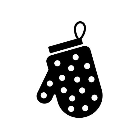 kitchen glove icon vector design template in white backgroundのイラスト素材