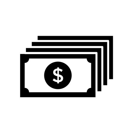 money icon vector design template in white backgroundのイラスト素材
