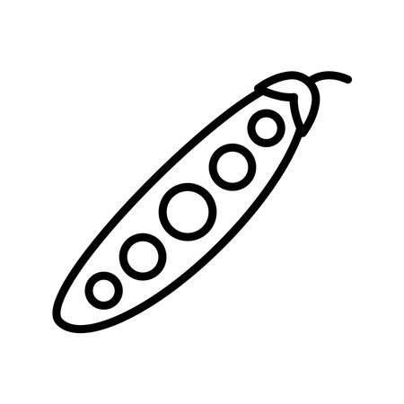 peas icon vector design template in white backgroundのイラスト素材