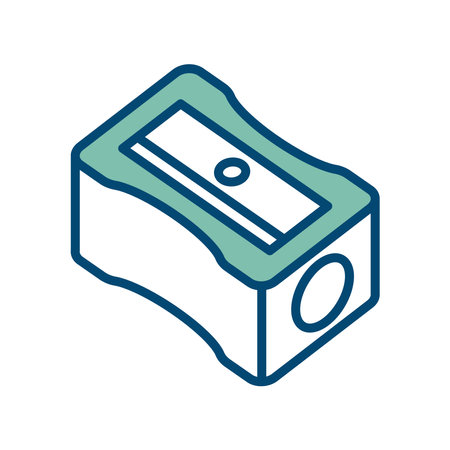 pencil sharpener icon vector design template in white backgroundのイラスト素材