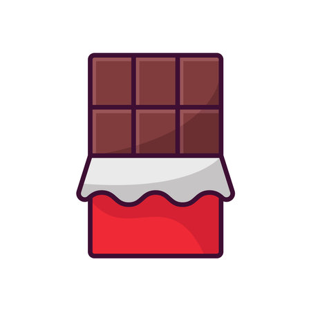 chocolate icon vector design template in white backgroundのイラスト素材