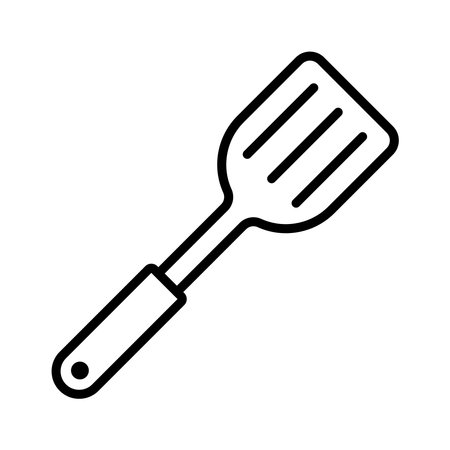 spatula icon vector design template in white backgroundのイラスト素材