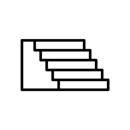stairs icon vector design template in white backgroundのイラスト素材