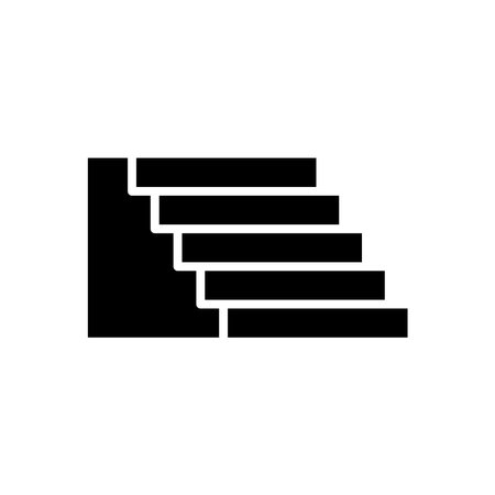 stairs icon vector design template in white backgroundのイラスト素材