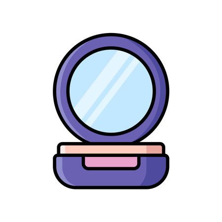 make up powder icon vector design template in white backgroundのイラスト素材
