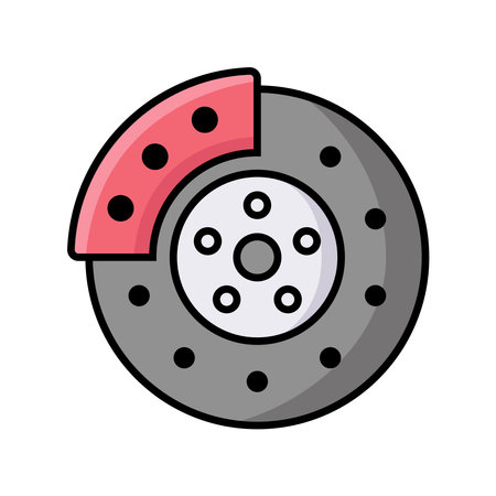 brake icon vector design template in white backgroundのイラスト素材