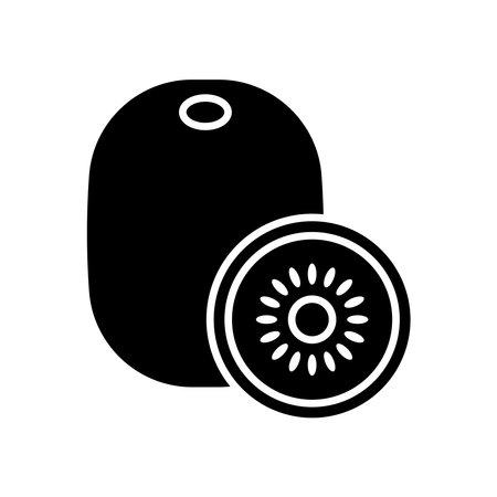 kiwi fruit icon vector design template in white backgroundのイラスト素材