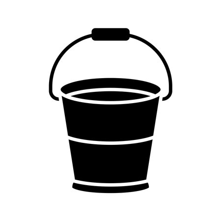 bucket icon vector design template in white backgroundのイラスト素材
