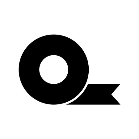 tape icon vector design template in white backgroundのイラスト素材