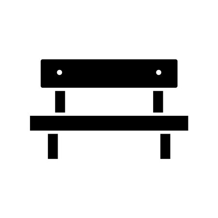 Bench icon, vector illustration, solid design icon, vector illustration.のイラスト素材