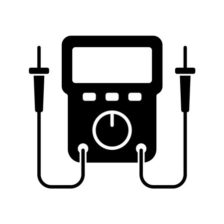 multimeter icon vector design template in white backgroundのイラスト素材