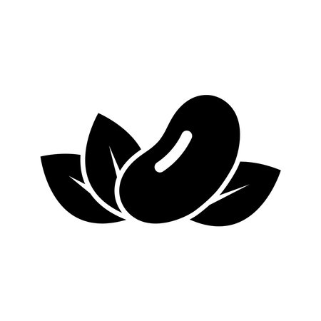 soybean icon vector design template in white backgroundのイラスト素材