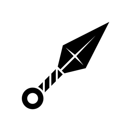kunai icon vector design template in white backgroundのイラスト素材