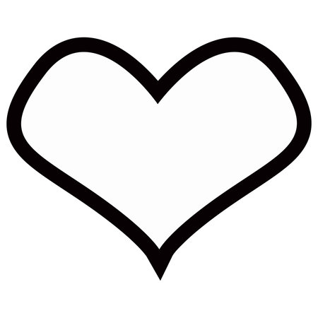 Heart icon isolated on white background. Vector illustration. Eps 10.のイラスト素材