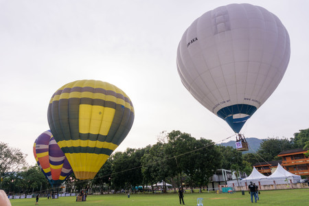 Pulau Pinang, Malaysia. 2 FEB 2017:Hot Air Balloons Festival at Padang Polo,Penang.のeditorial素材