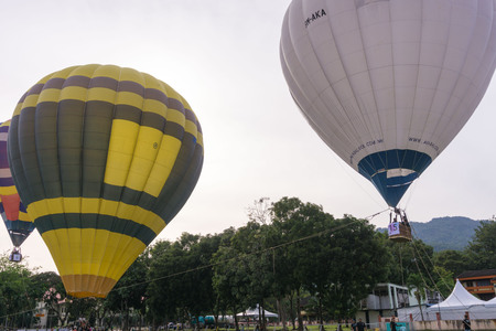 Pulau Pinang, Malaysia. 2 FEB 2017:Hot Air Balloons Festival at Padang Polo,Penang.のeditorial素材