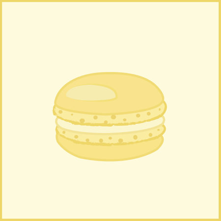Colorful macaroons on white background.の写真素材
