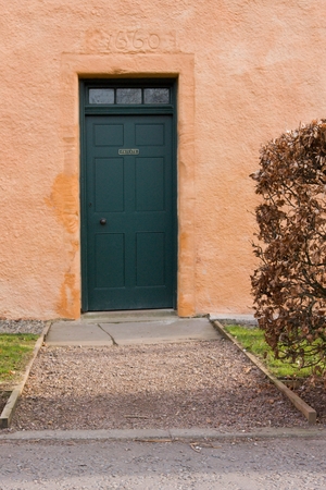 Green Wooden Doorの写真素材