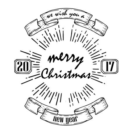 vector image merry christmasのイラスト素材