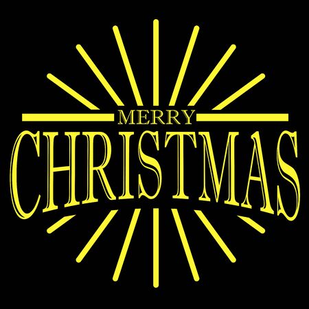 vector image merry christmasのイラスト素材