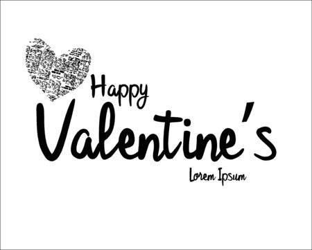 vector image happy valentine's dayのイラスト素材