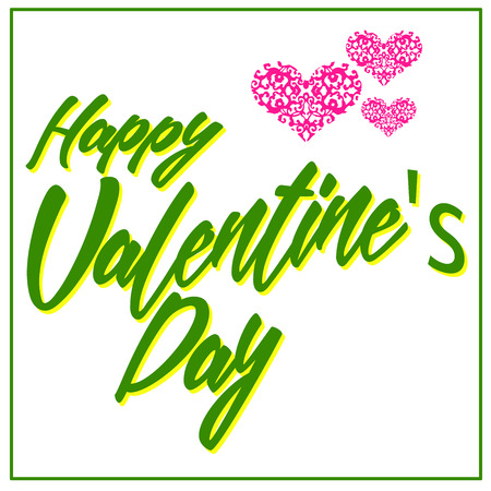 vector image happy valentine's dayのイラスト素材