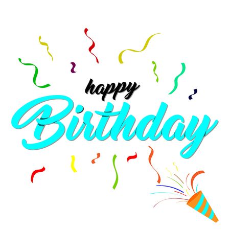 vector image happy birthdayのイラスト素材