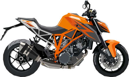 Motorcycle in vectorの写真素材