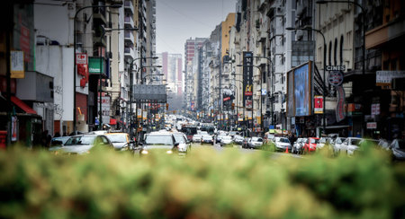 traffic travel argentina tourism walk streets avenue movementのeditorial素材