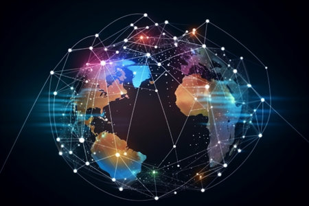 international information sharing communication satellites or Internet of Things technologies generative ai.の素材