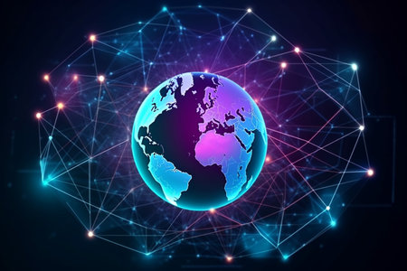 international information sharing communication satellites or Internet of Things technologies generative ai.の素材