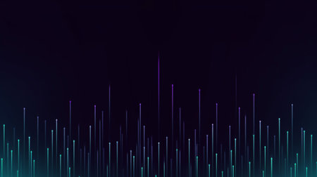 lines going up lines cybersecurity background technology conceptの素材