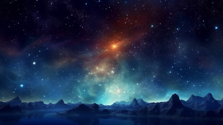 Deep Space Star Field backgroundの素材