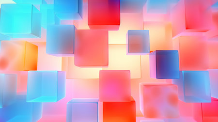 abstract geometric background translucent glassの素材