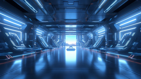 Future science and technology scene digital space backgroundの素材