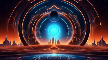 Modern elegant futuristic background design abstract backgroundの素材