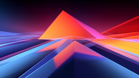 Sleek minimal futuristic background with prism colorの素材