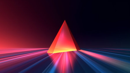 Sleek minimal futuristic background with prism colorの素材