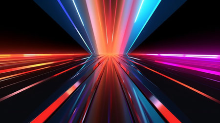 Sleek minimal futuristic background with prism colorの素材