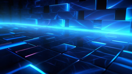 Tech background image Simple style Black and blueの素材