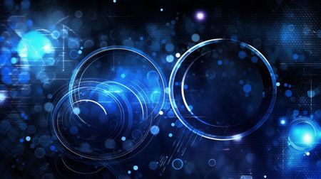 Tech background image Simple style Black and blueの素材