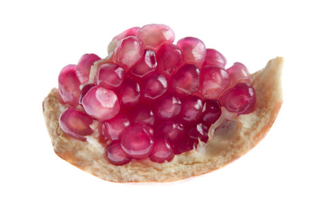 Pomegranate on white backgroundの写真素材