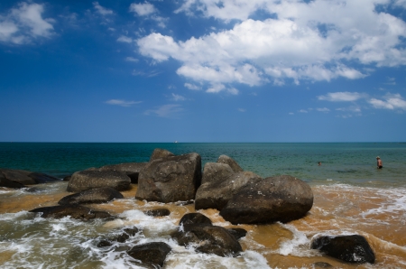 beach and tropical sea Thailandの写真素材